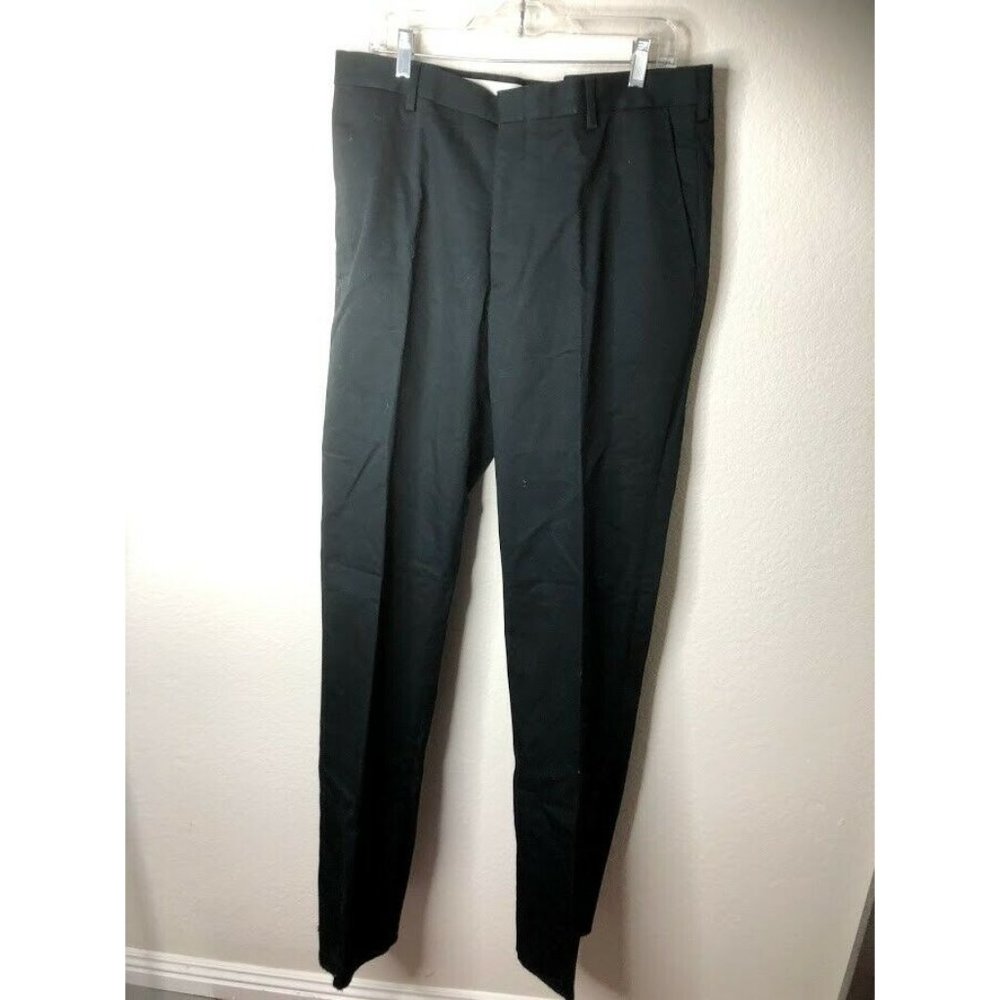 BERLE Men's Performance Twill Pleated Pant, Black